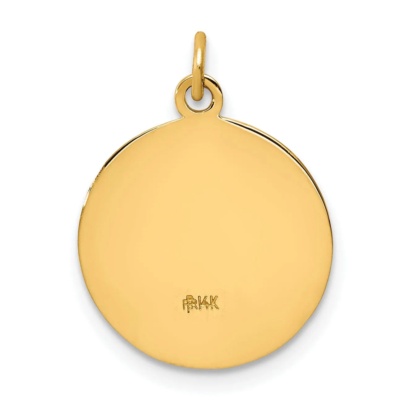14k Yellow Gold Jesus Mary Joseph Medal Pendant