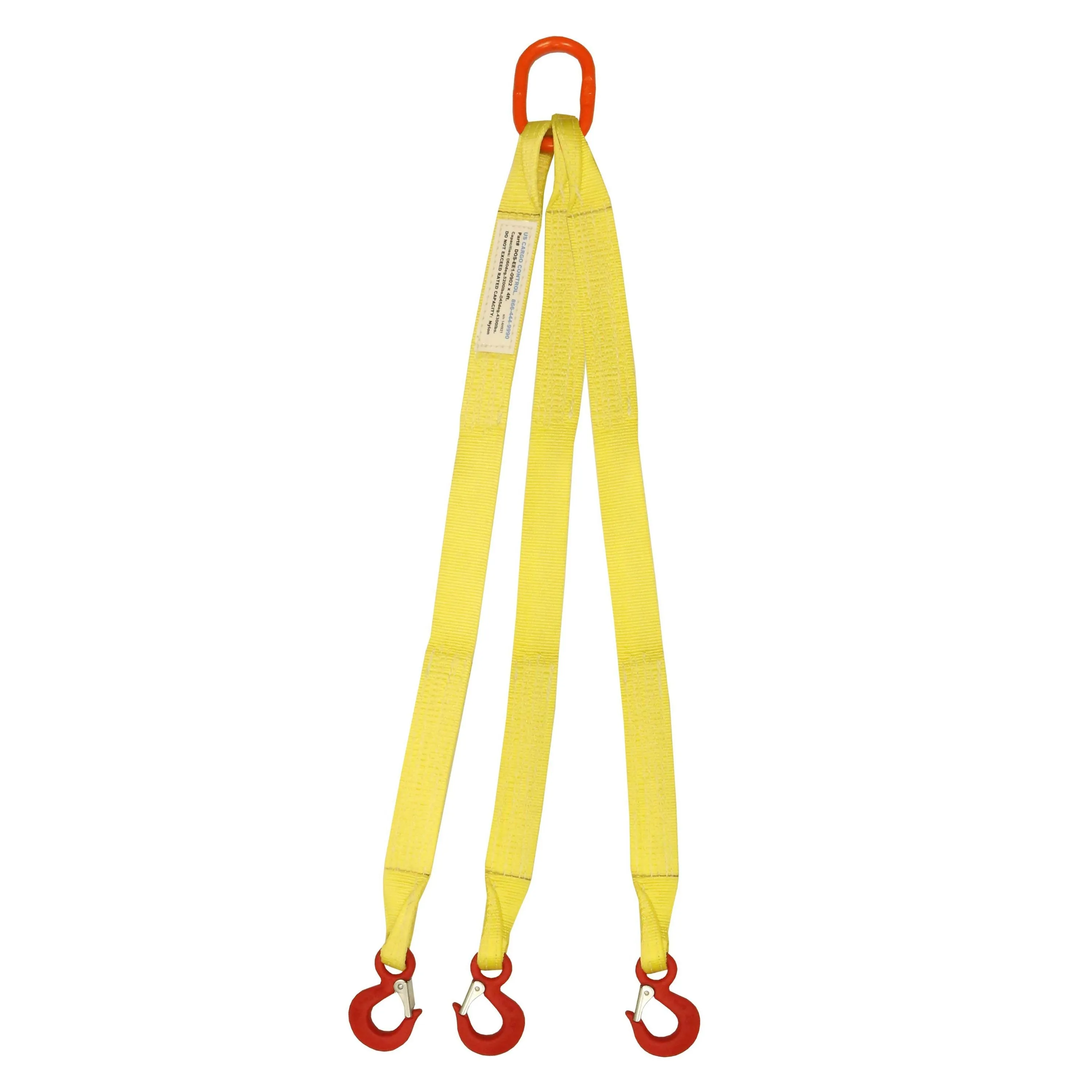2"x20' (1 ply) Triple Leg Nylon Sling w/ Master Link & Sling Hook