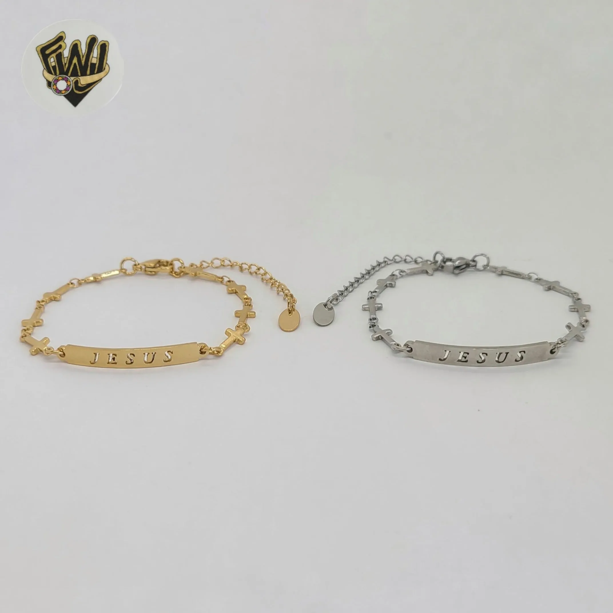 (4-4136) Stainless Steel - 5m Religious Link Bracelet.