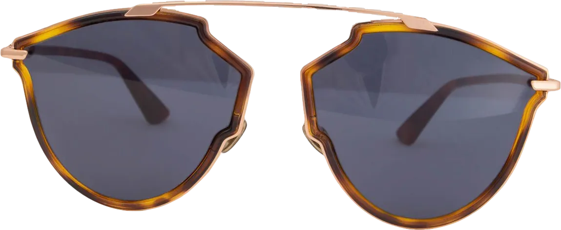 Christian Dior Metallic Gold / Brown Tortoise  'so Real Rise' Sunglasses
