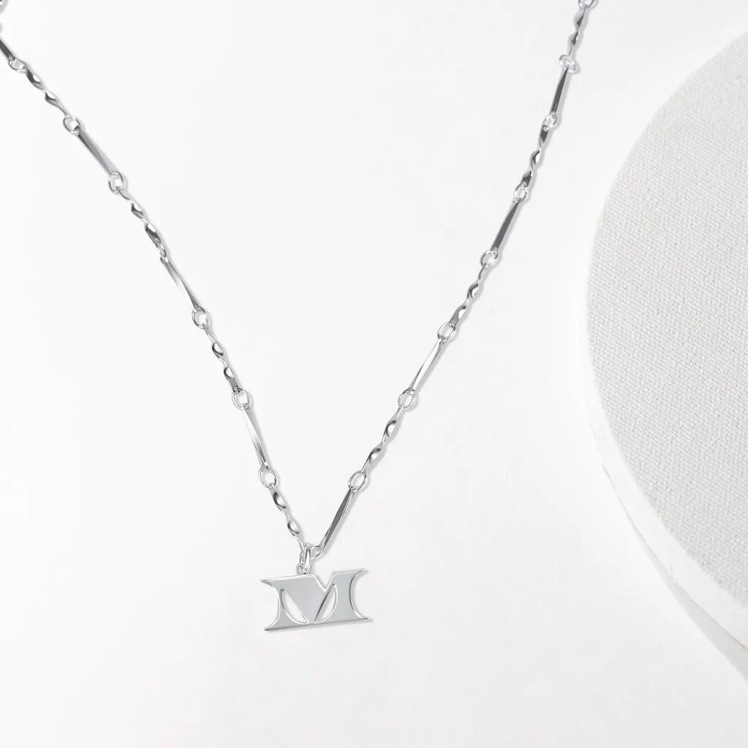 Letter Necklace (M) - Silver