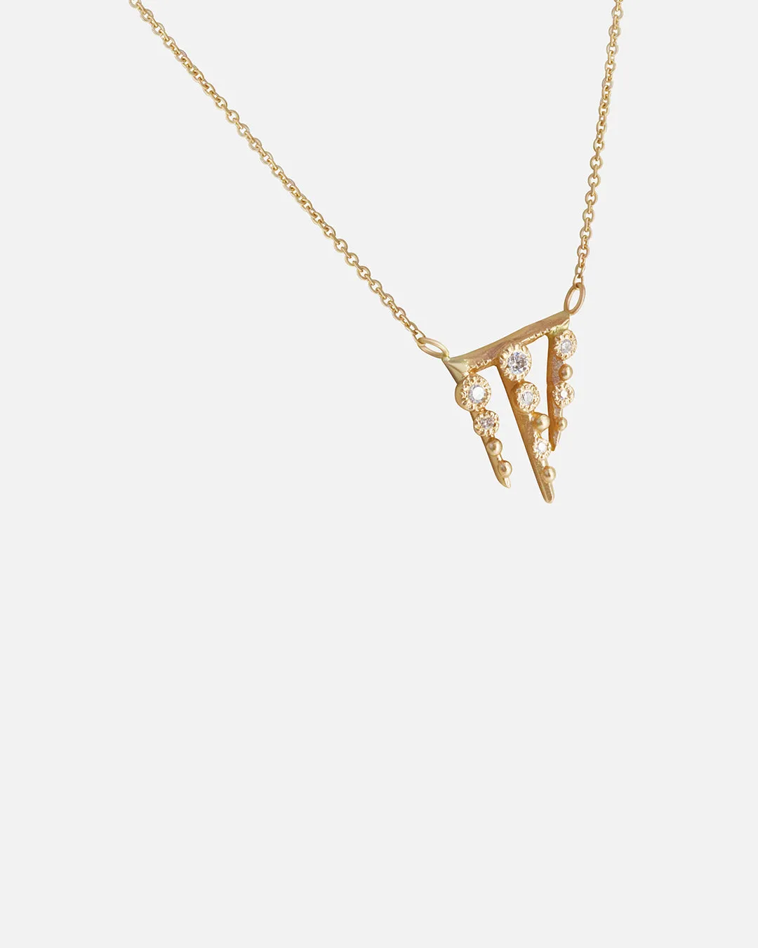 Melee 67 / White Diamond Pendant