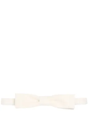 Saint Laurent   Rectangle cotton bow tie 