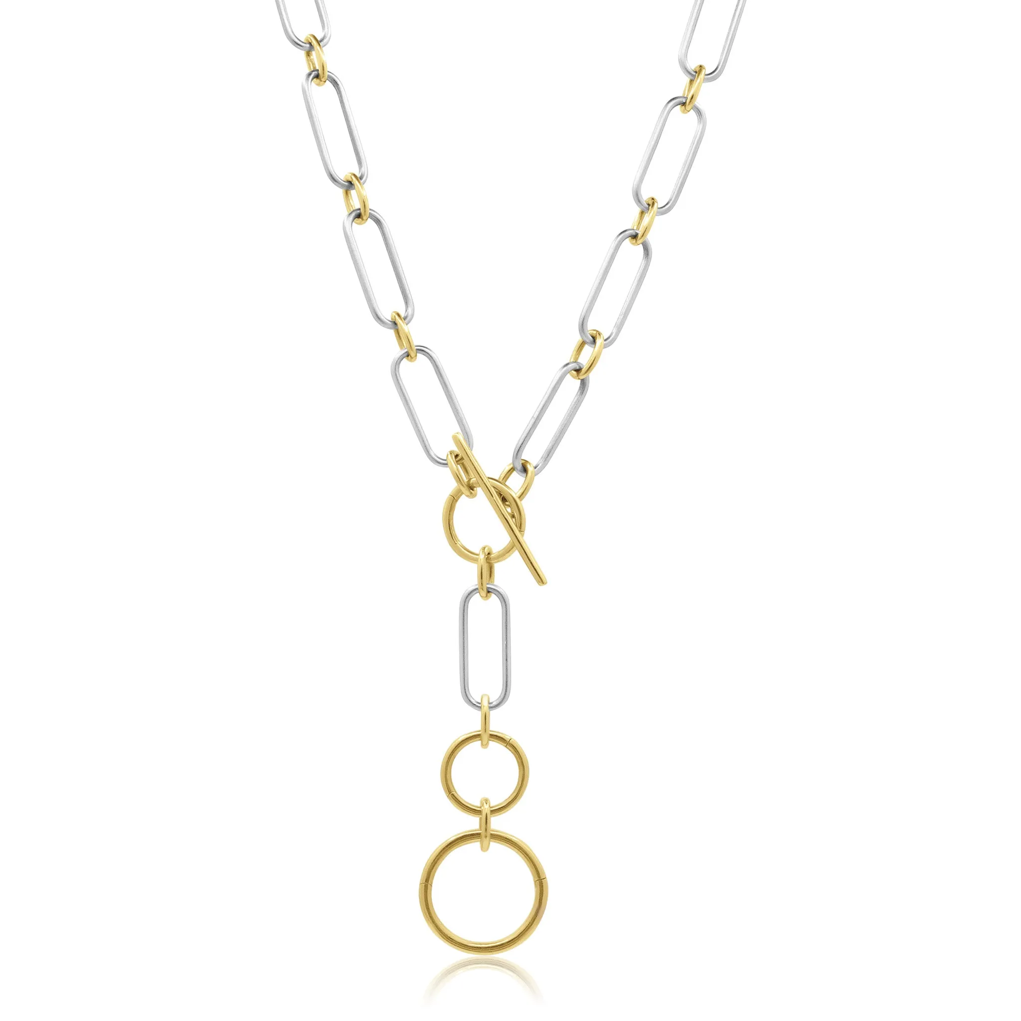 Two-Tone Multi Charm Necklace
