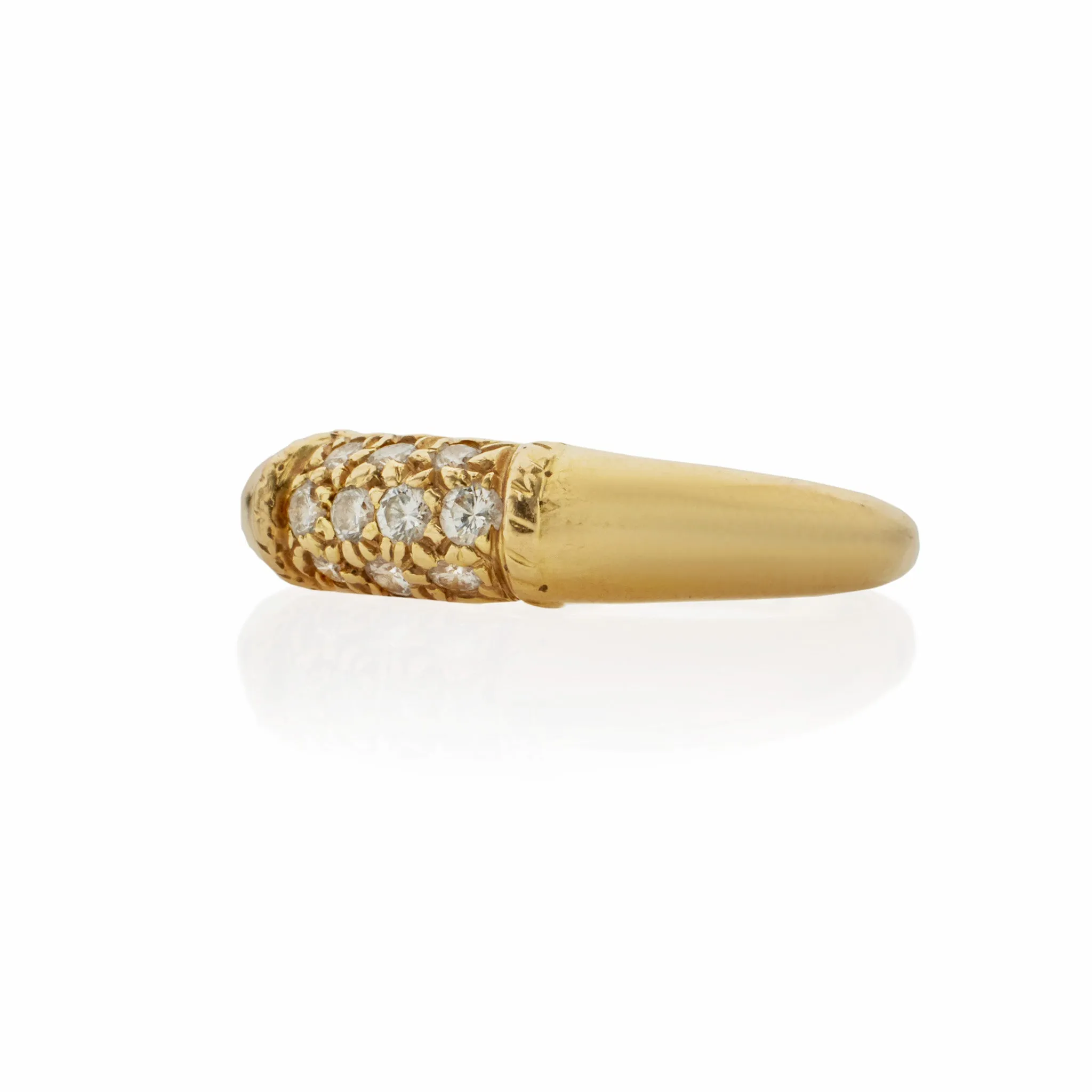 Van Cleef & Arpels 18K Gold and Diamond "Philippine" Ring