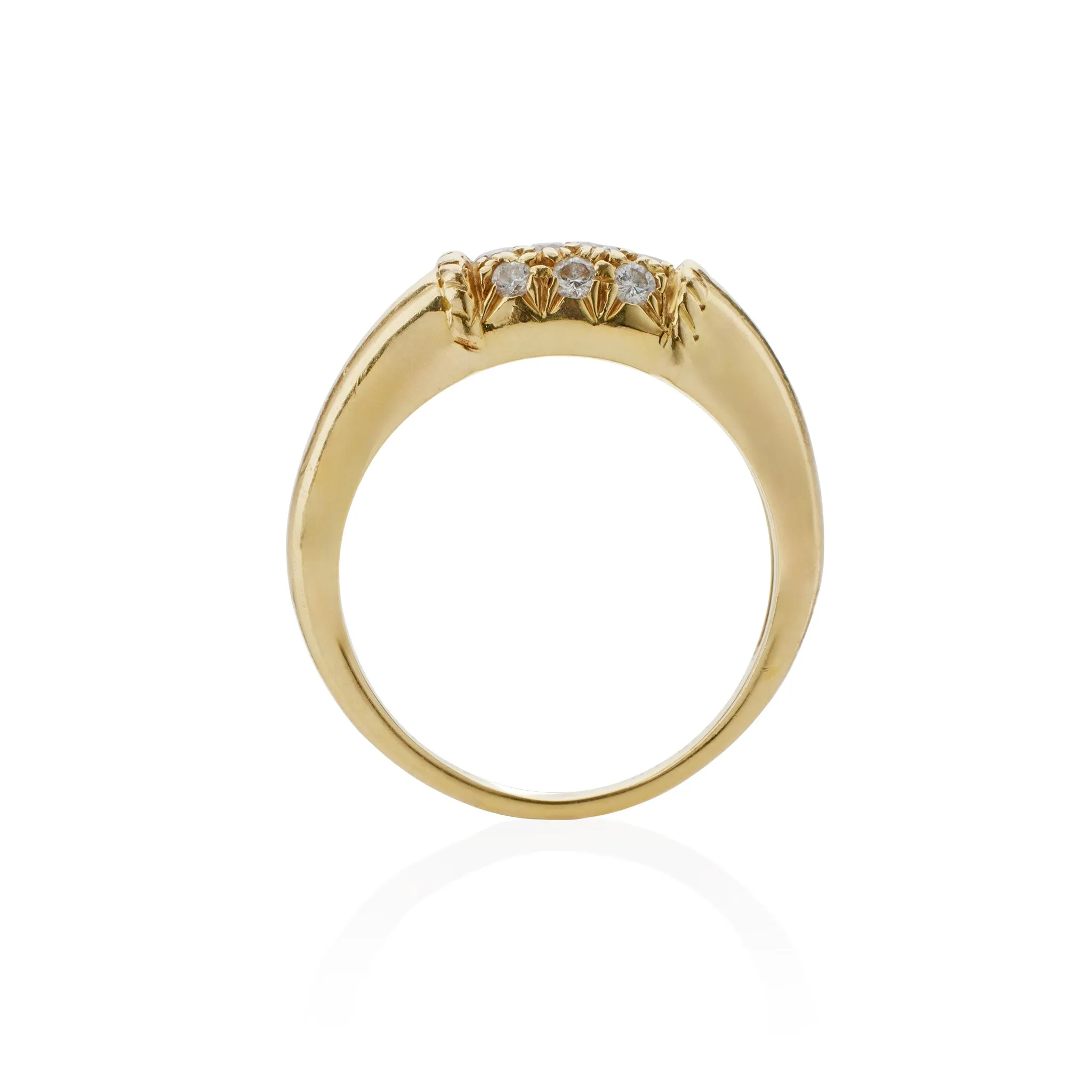 Van Cleef & Arpels 18K Gold and Diamond "Philippine" Ring